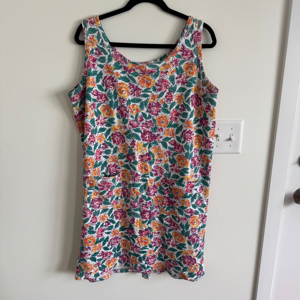 Vintage L.L. Bean Floral Button Dress
